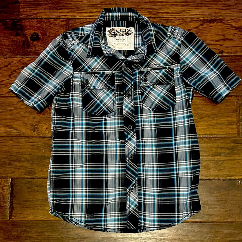 Boys button down shirt youth size 10-12